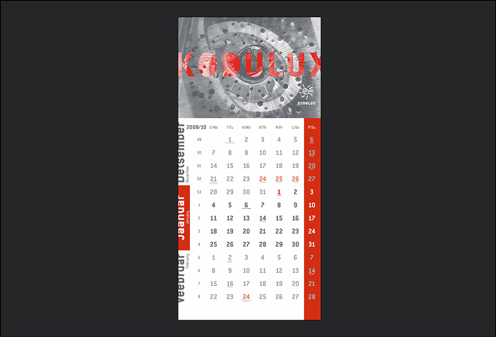 Kodulux kalender 2